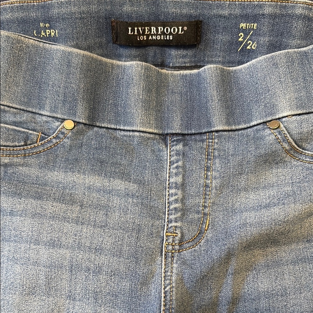 Liverpool Blue Jeggings with Stretchy Waistband